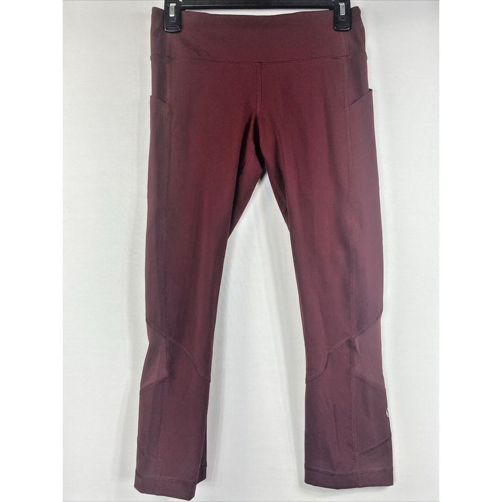 Lululemon Pace Rival Crop Tight 22" Leggings Rouge Red Size 6 Yoga Gym Pants